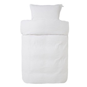 Høie Pure krepp sengetøj - hvid - vævet krepp 140x220 cm