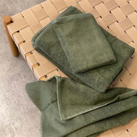 Økologiske bambus håndklæder -  Green - Pakke med 4 dele - Norø