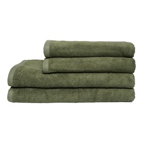 Bambus håndklæder - 2 stk. 50x100cm + 2 stk. 70x140cm - Norø - Green