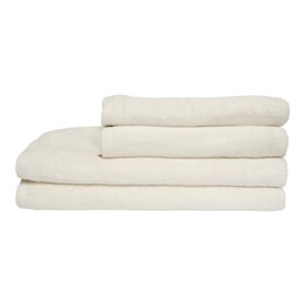 Bambus håndklæder - 2 stk. 50x100cm + 2 stk. 70x140cm - Norø - Ivory