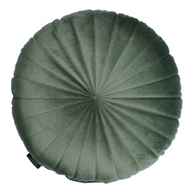 Velour sofapude Ø40 cm - Sibba - Mørk grøn